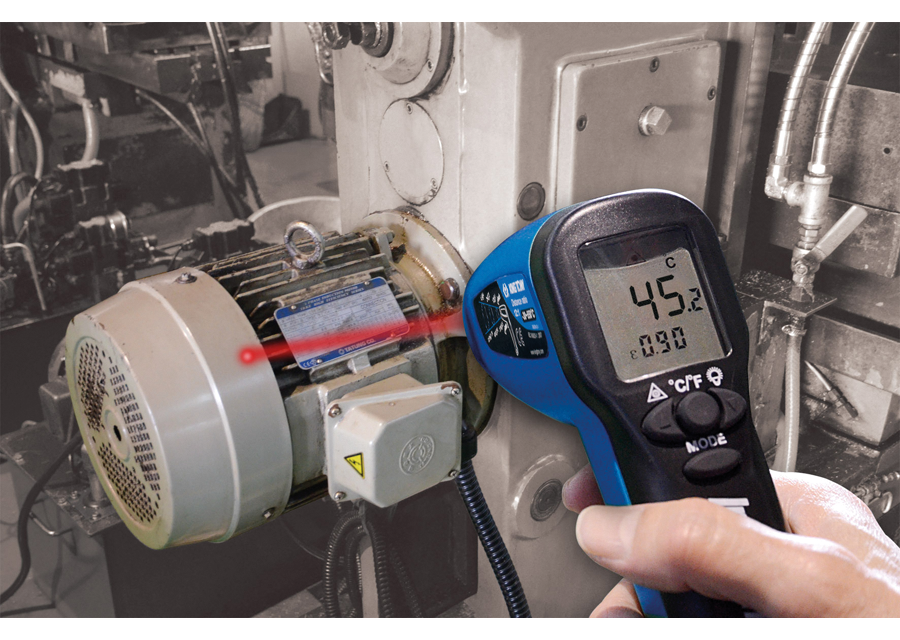 KING TONY Profi-Werkzeuge - Infrarot-Digitalthermometer - Betriebstemperatur -30°C - 550°C 9DN12