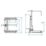 KING TONY Profi-Werkzeuge - Hydraulisches Radmontagegerät, Transporter, LKWs und Busse - 500kg 9HYCM5