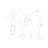 KING TONY Profi-Werkzeuge - Handhydraulische Presse, LKW und Schwerindustrie - 20T 9HYP20