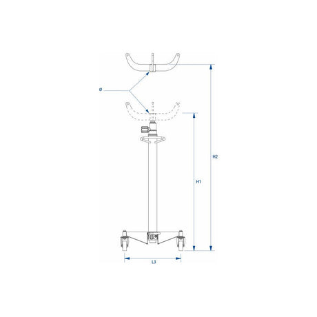 KING TONY Profi-Werkzeuge - Hydraulischer Wagenheber 600kg 9HYV6