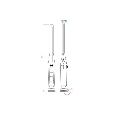 KING TONY Profi-Werkzeuge - LED-Inspektionslampe 7W COB mit magnetischer werkzeugHalter 9TA262AA