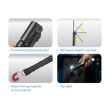 KING TONY Profi-Werkzeuge - LED Inspektionslampe Slim COB+SMD, klappbar und wiederaufladbar 9TA268AA