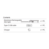 KING TONY Profi-Werkzeuge - LED Inspektionslampe Slim COB+SMD, klappbar und wiederaufladbar 9TA268AA