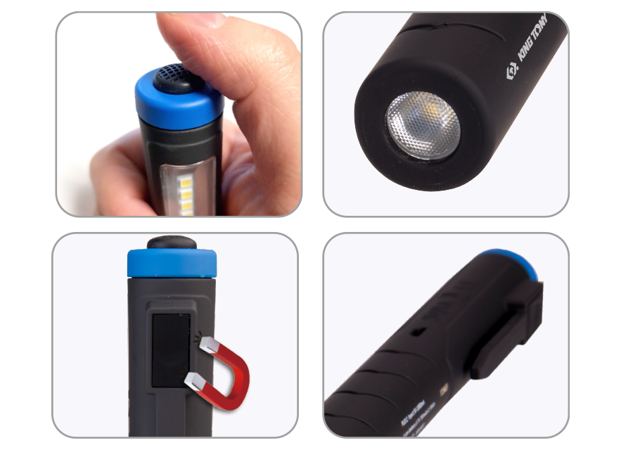 KING TONY Profi-Werkzeuge - 3.5W SMD LED Taschenlampe stiftform 9TA281