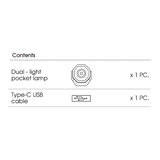 KING TONY Profi-Werkzeuge - 7W LED-Wiederaufladbarer Scheinwerfer 9TA44W