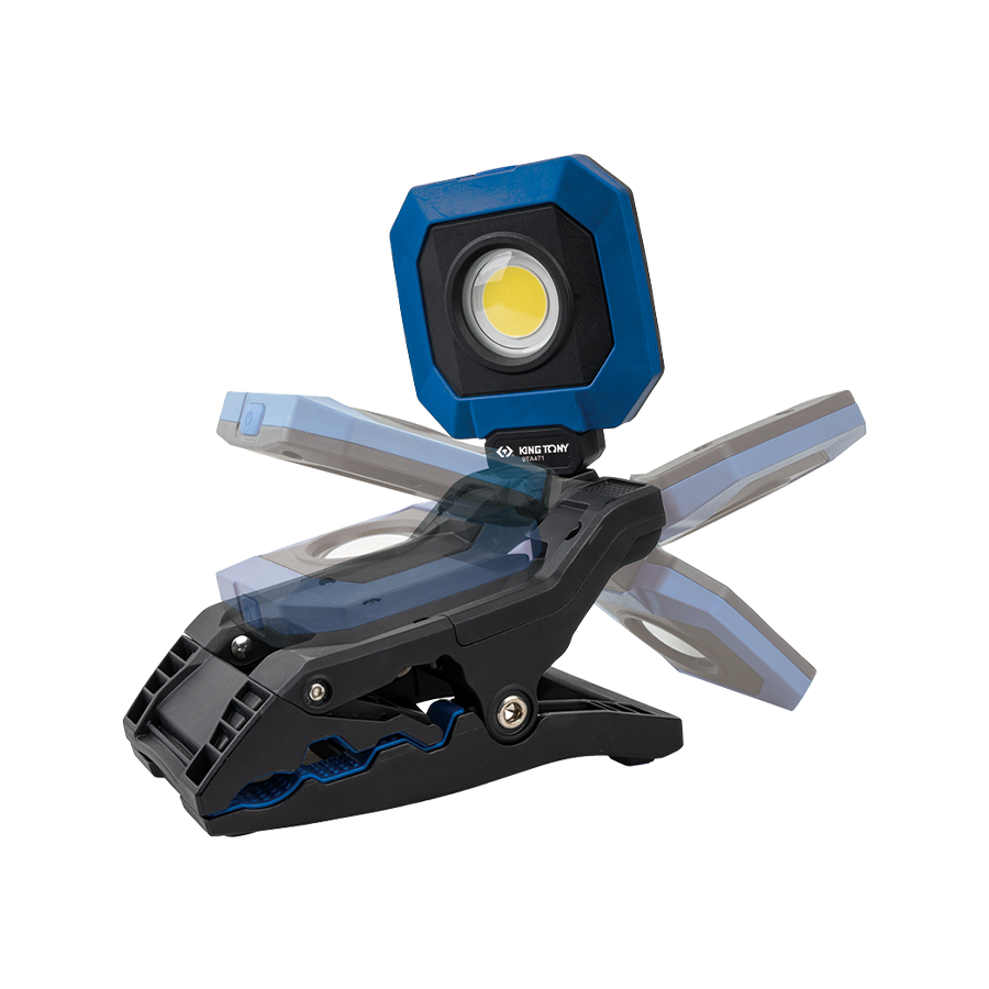 KING TONY Profi-Werkzeuge - LED-Wiederaufladbarer Scheinwerfer 1600 Lumen 9TA471A