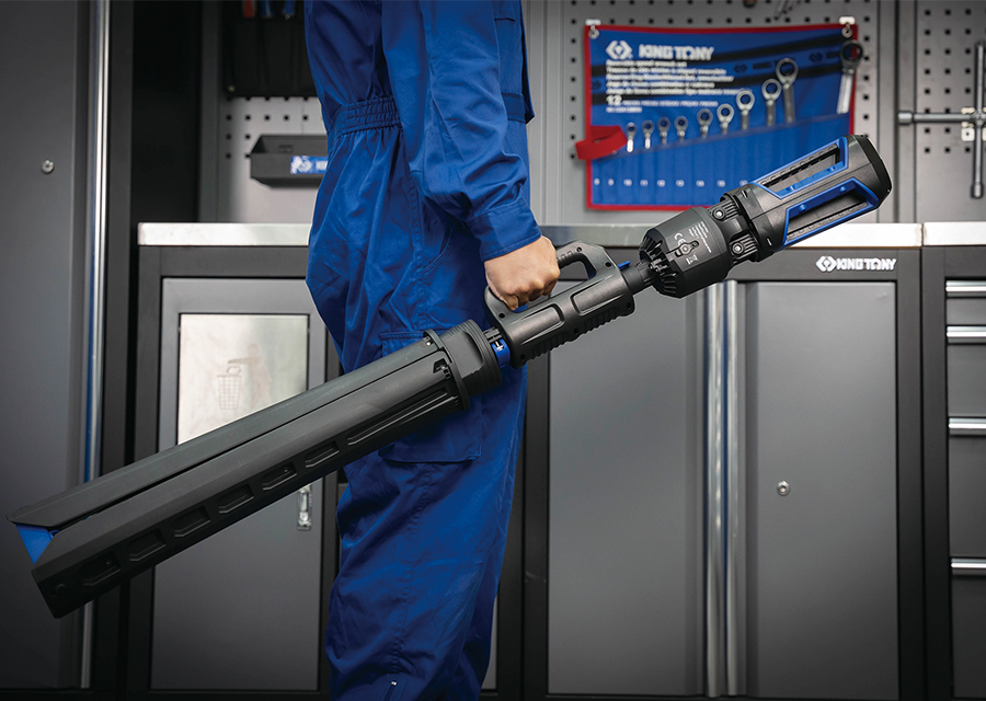 KING TONY Profi-Werkzeuge - LED-Scheinwerfer mit Stativ, 5 Lichtfarben 6000 Lumen 9TA491AA