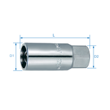 KING TONY Profi-Werkzeuge - 1/2" Abzieher für Rollenzapfen 6 mm 9TD40106