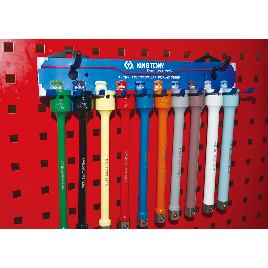 KING TONY Profi-Werkzeuge - Wanddisplay Verlängerungen für Drehmomentbegrenzung 9TE4110
