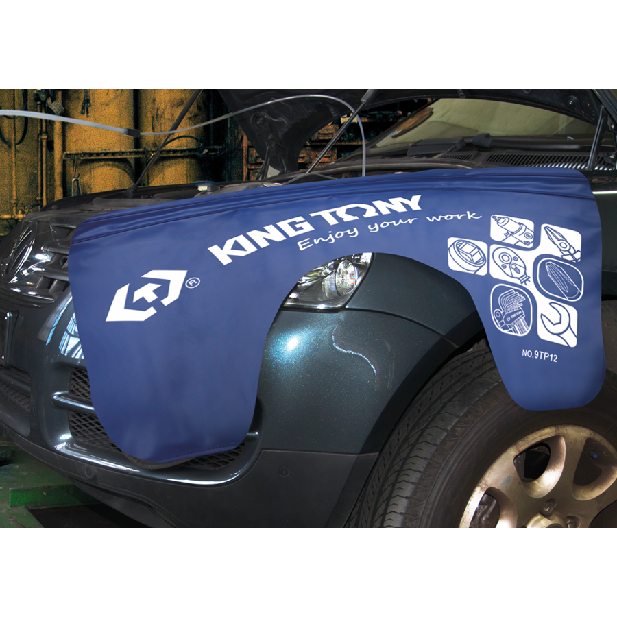 KING TONY Profi-Werkzeuge - Kotflügel -Schutzabdeckung mit Saugnäpfen - 1050 mm 9TP22