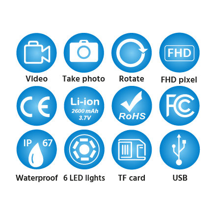 KING TONY Profi-Werkzeuge - Hand-Endoskop 9TQ11