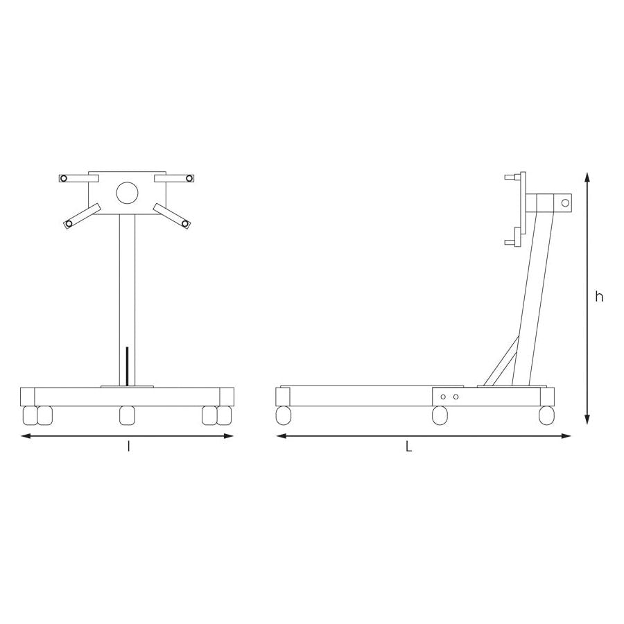 KING TONY Profi-Werkzeuge - Motor-Halter 680KG. 9TY135150AB