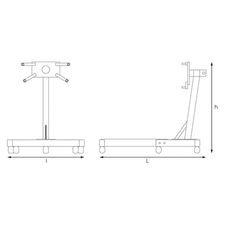 KING TONY Profi-Werkzeuge - Motor-Halter 680KG. 9TY135150AB