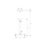 KING TONY Profi-Werkzeuge - Hydraulischer Wagenheber 300kg 9TYN143603AB