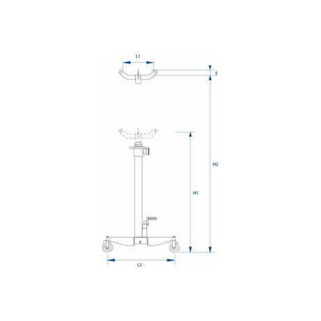 KING TONY Profi-Werkzeuge - Hydraulischer Wagenheber 300kg 9TYN143603AB