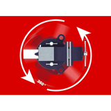 KING TONY Profi-Werkzeuge - Schraubstock mit Drehfunktion 166 mm 9TZ1105