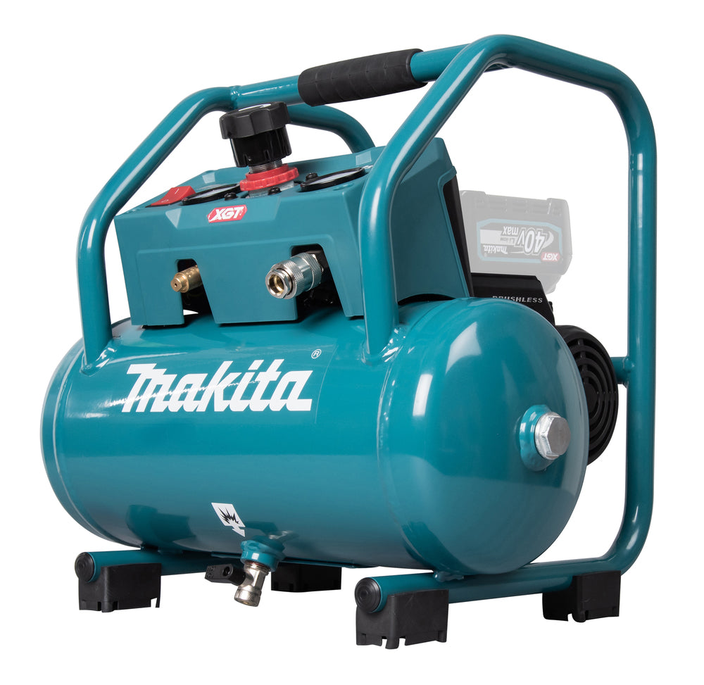Makita Akku-Kompressor – bis 9,3 bar, ölfrei, leichter Transport & stabiler Rahmen - AC001GZ