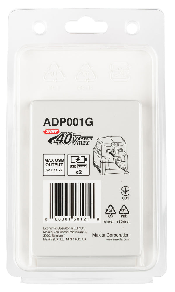 Makita Akku-USB Adapter | Mobile Ladequelle für Smartphone, Tablet & Kleingeräte - ADP001G