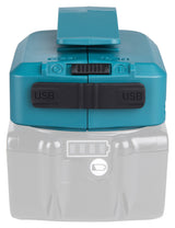 Makita Akku-USB Adapter | mit 2 USB-A Anschlüssen & Gürtelclip - DECADP05
