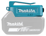 Makita Akku-USB Adapter | mit 2 USB-A Anschlüssen & Gürtelclip - DECADP05