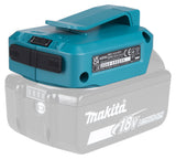 Makita Akku-USB Adapter | mit 2 USB-A Anschlüssen & Gürtelclip - DECADP05