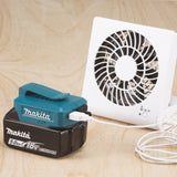 Makita Akku-USB Adapter | mit 2 USB-A Anschlüssen & Gürtelclip - DECADP05