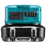 Makita Akku-USB Adapter CXT | mit USB-A Buchse & Gürtelclip - DEBADP08