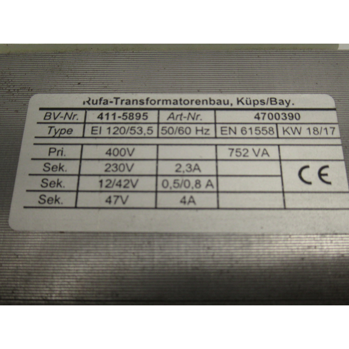 REHM Steuertrafo SYNERGIC.PRO² 500, 600  4700390 SM-01004700390