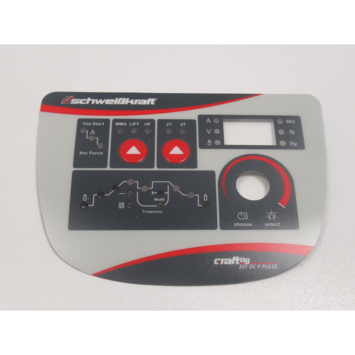 Schweisskraft Grafikfolie CRAFT-TIG 201 DC P PULSE 8.103RM.891-GS – Ausführung 1 SM-01074201GF - SM.P-01074201GF