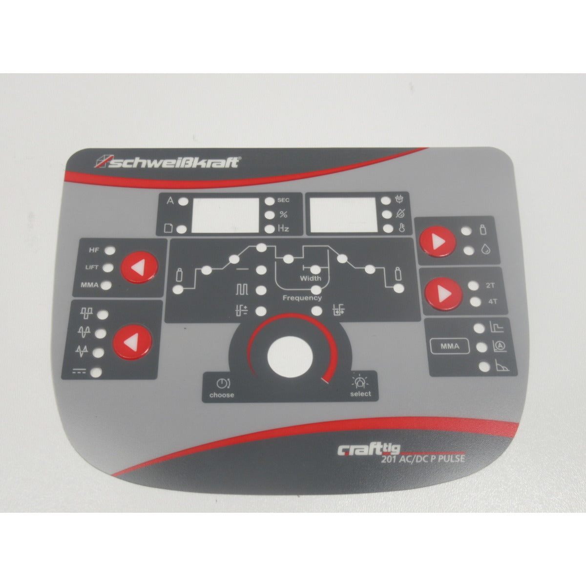 Schweisskraft Grafikfolie CRAFT-TIG 201 AC/DC P PULSE 8.105RM.049-GS-1 - Art. 01074202GF
