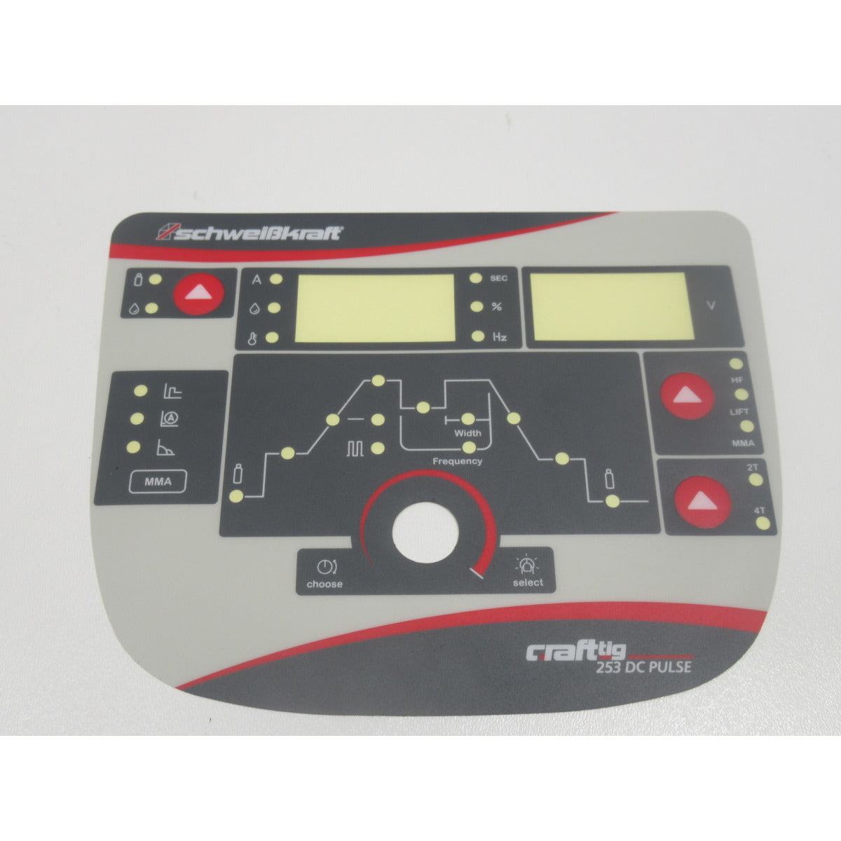 Schweisskraft Grafikfolie CRAFT-TIG 253 DC PULSE 8.103RM.734-GS – Ausführung 1 SM-01074253GF - SM.P-01074253GF