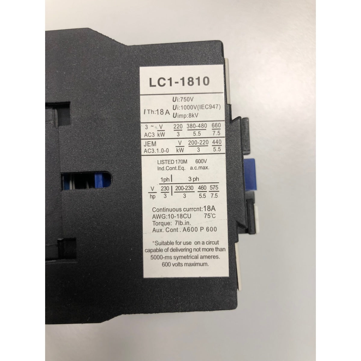 Schweisskraft Hauptschütz EASY MAG, SGS 200-2 958421 / LC1-D1810 400V K1 SM-0108958421 - SM.P-0108958421