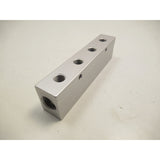 Aircraft Verteilerleiste 2x 1/2", 4x 1/4" Aluminium eloxiert - Art. 020112542
