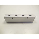 Aircraft Verteilerleiste 2x 1/2", 4x 1/4" Aluminium eloxiert - Art. 020112542