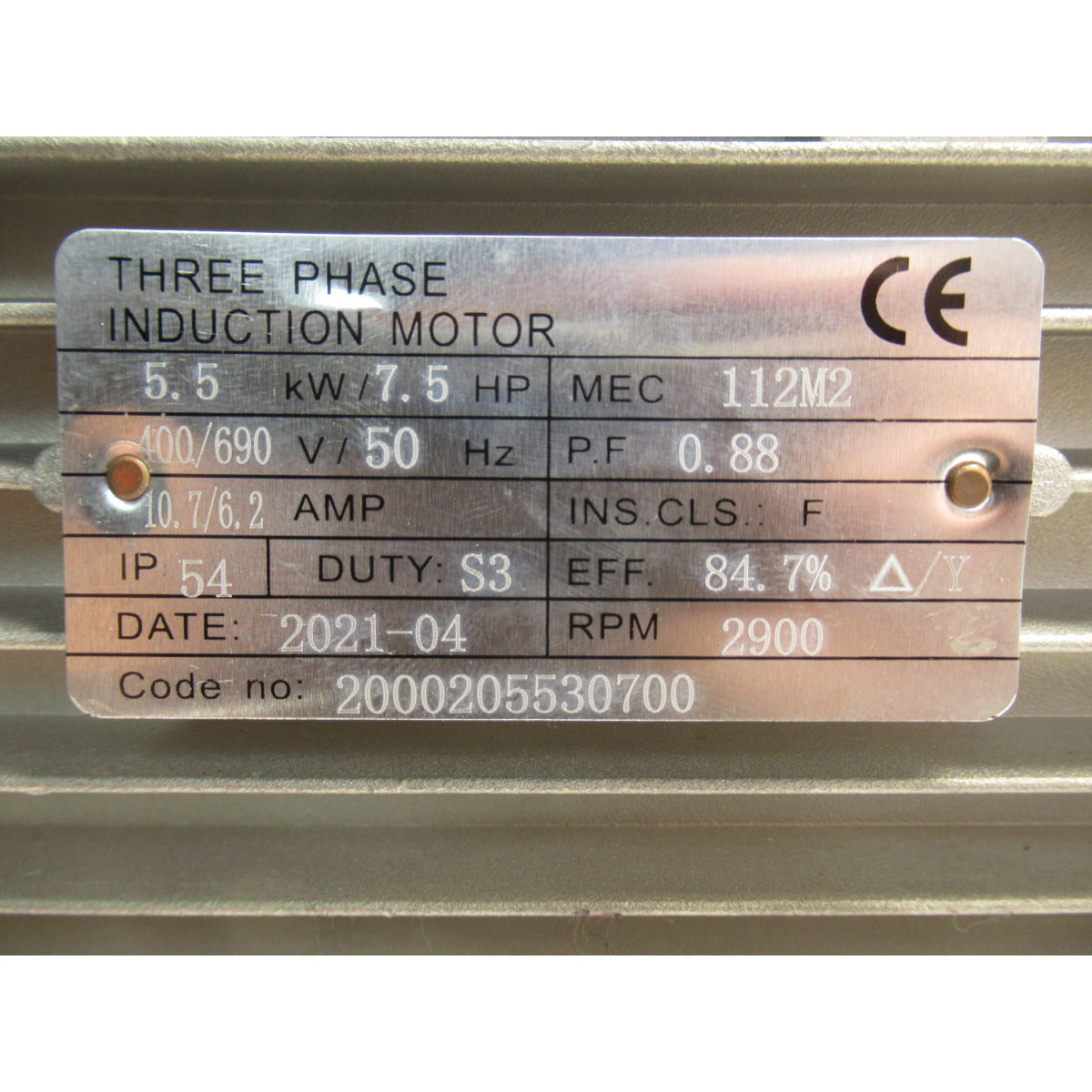 Aircraft Motor AC 1003/270/10 VC / 400V 5,5kW - Art. 0203510317
