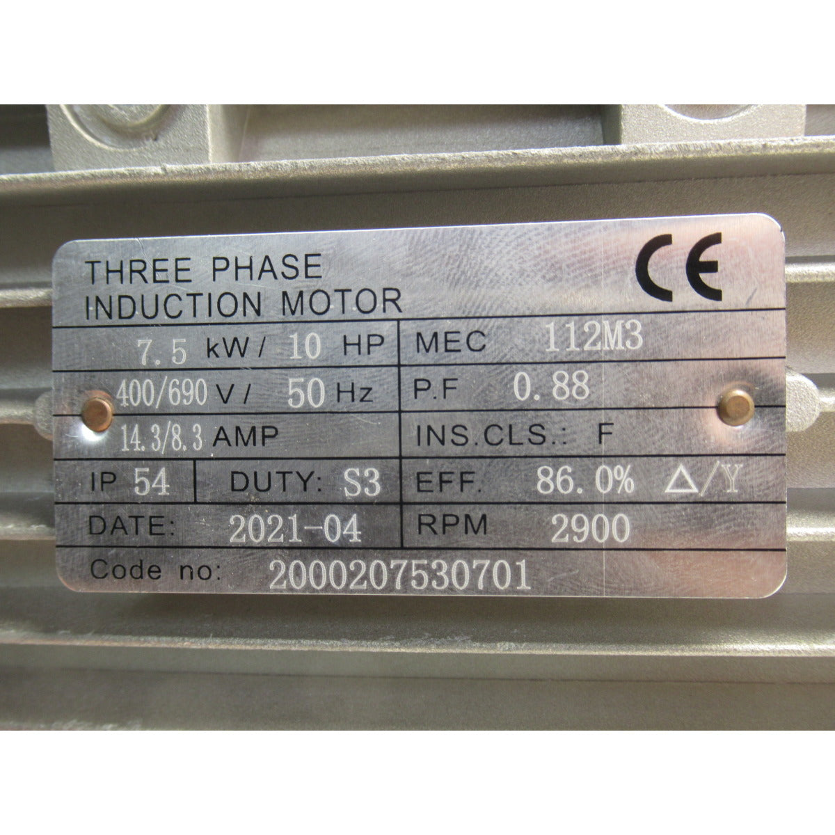 Aircraft Motor AC 1303/500/10 VC / 400V 7,5kW - Art. 0203513216