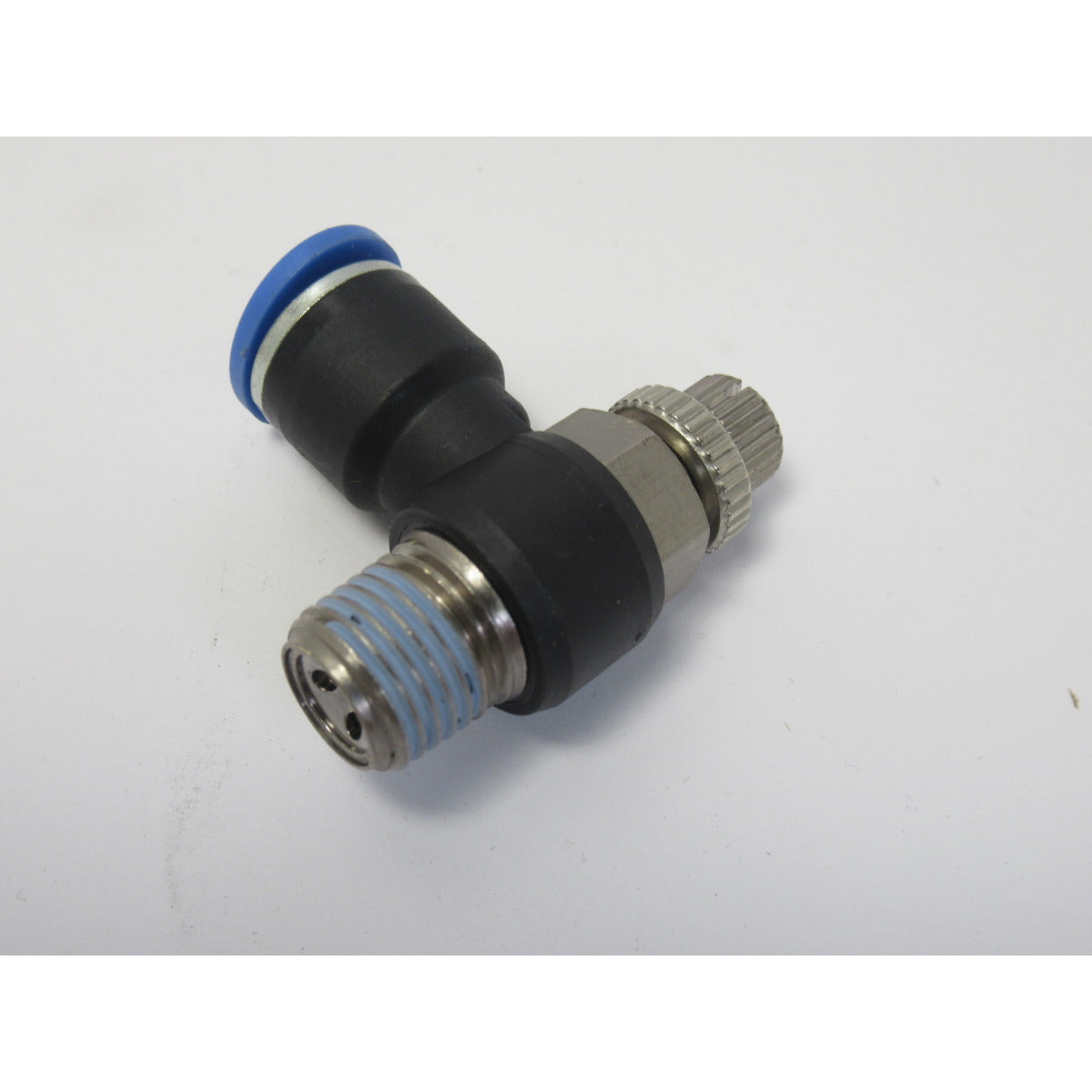 AIRCRAFT Winkel-Drosselrückschlagventil R1/4"  IQS-Standard / 10mm / abluftregelnd AI-SM-020GRLA1410