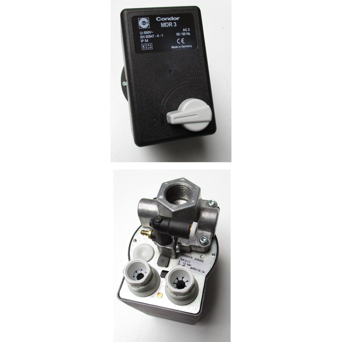Aircraft Druckschalter Condor MDR 3/11, 230V #305210000 / SKR3/16,0A/EV WS - Art. 0305210000
