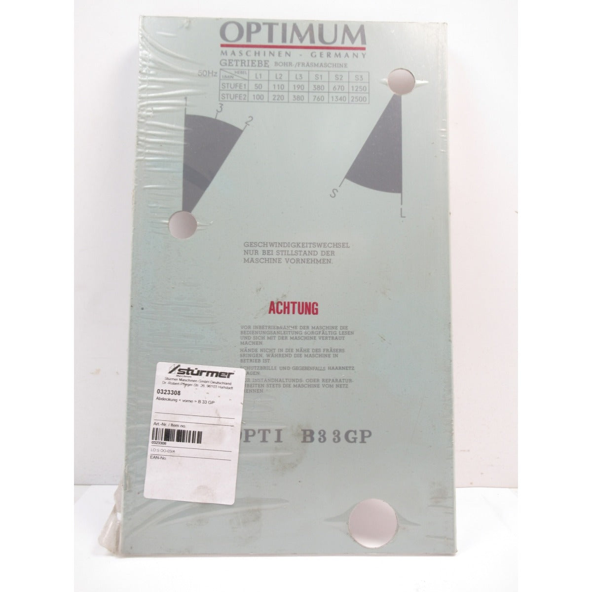 Optimum Abdeckung B 33 GP SM-0323308 - SM.P-0323308