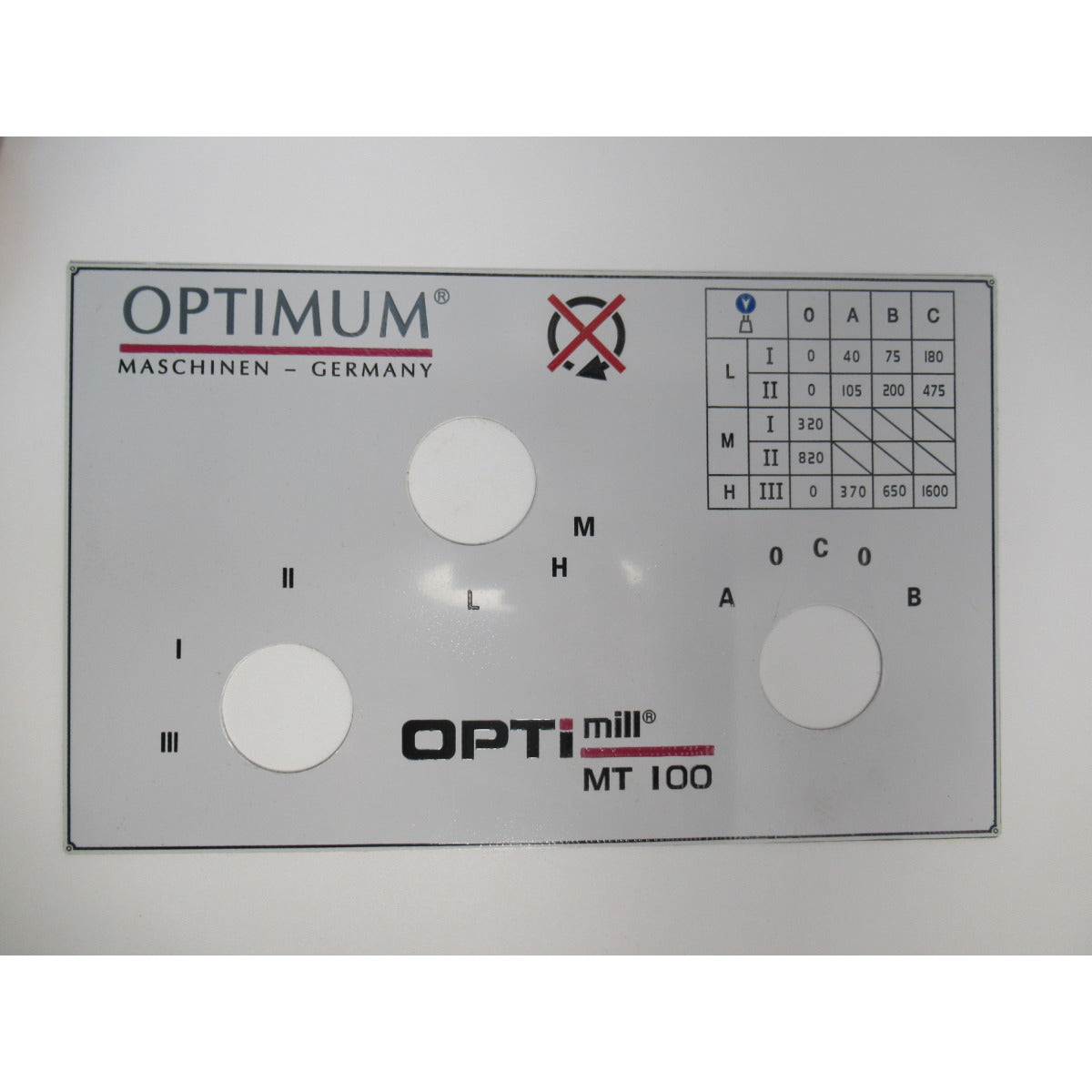 Optimum Label MT100 SM-03336110L01 - SM.P-03336110L01