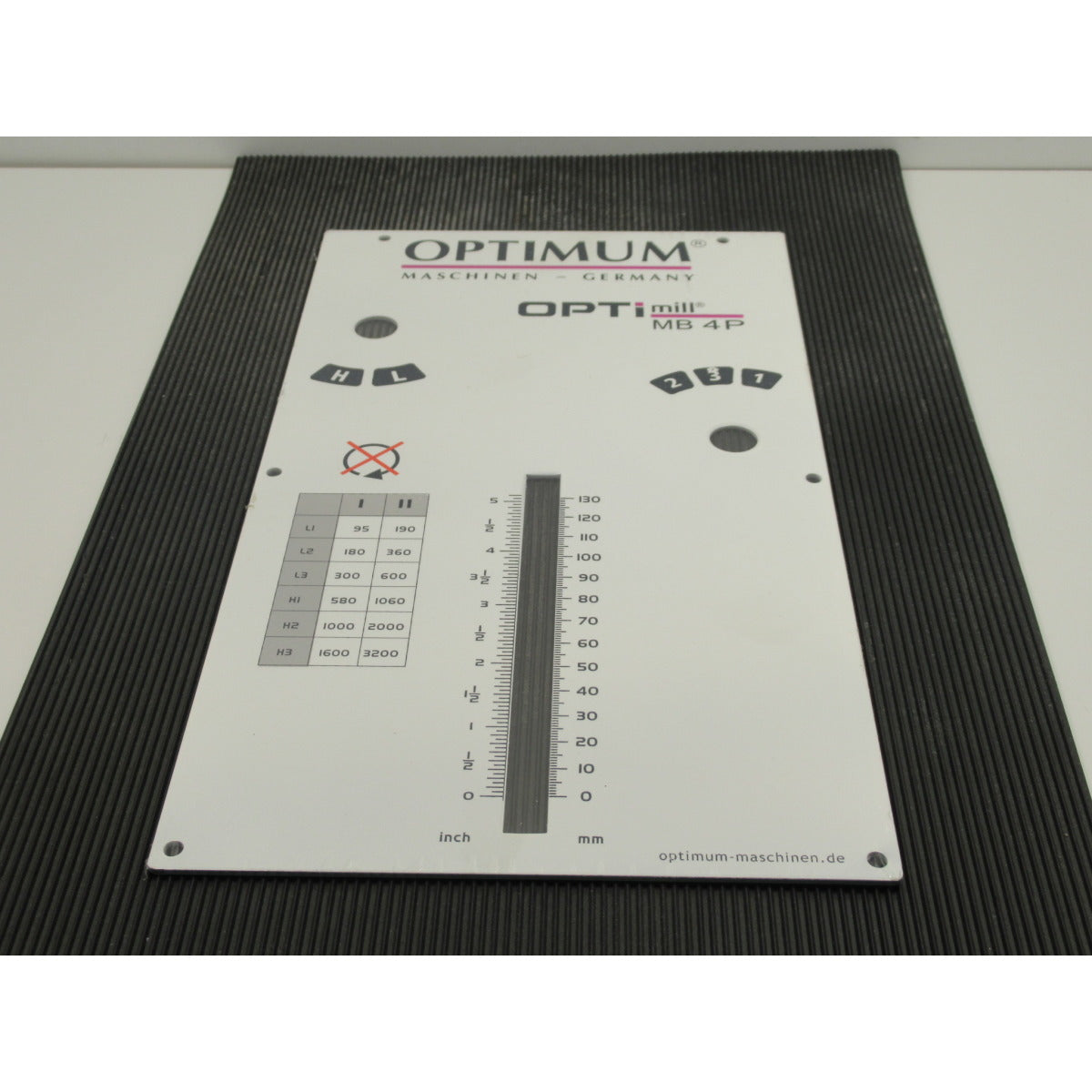 OPTIMUM Label MB4P – Ausführung 1 SM-03338460210