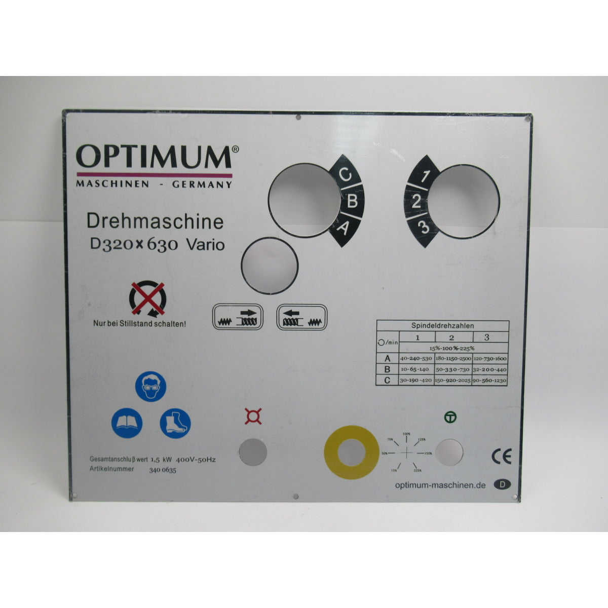 OPTIMUM Label D320x630Vario  Pos. L01 SM-034006353L01