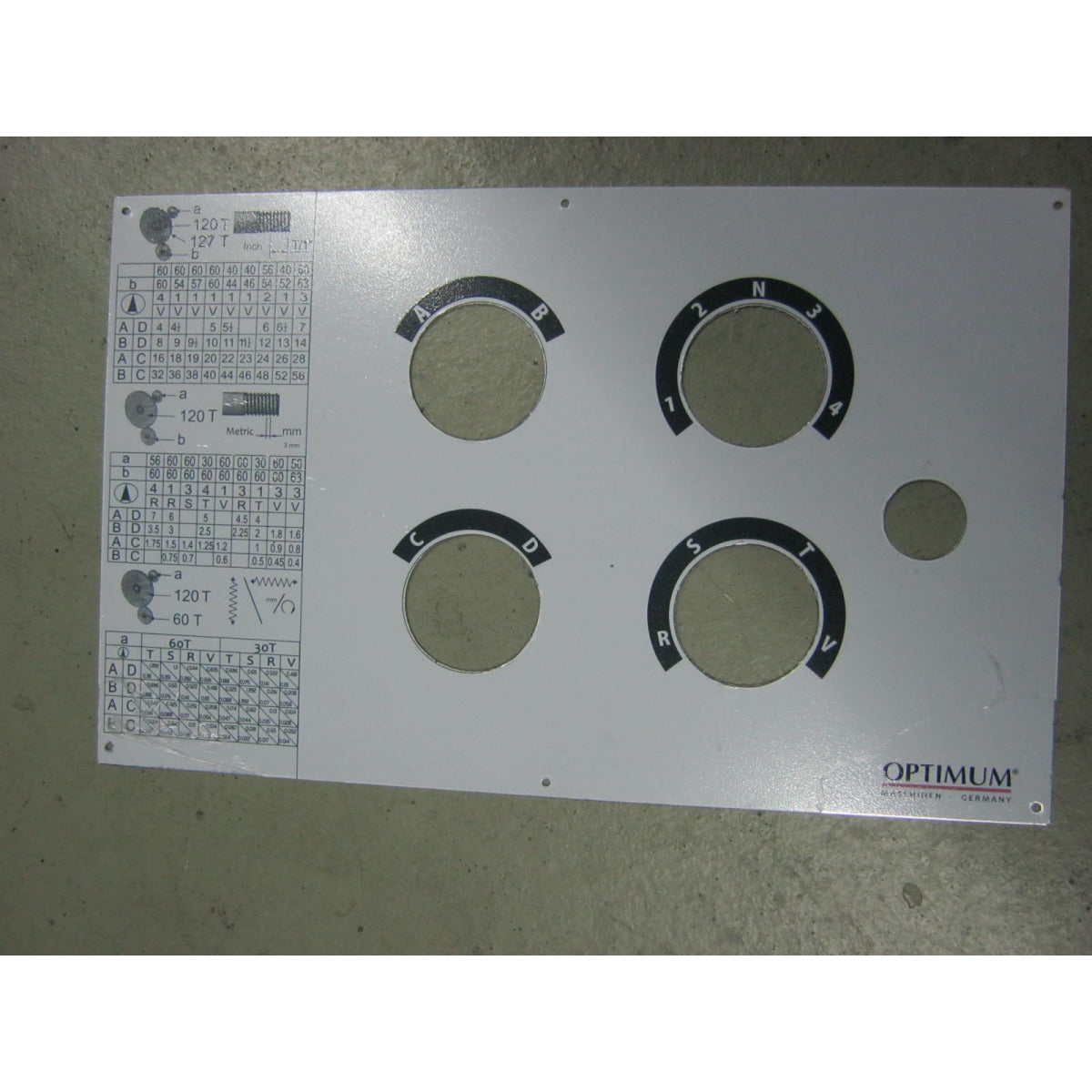 OPTIMUM Label D330x1000  Vorschubgetriebe SM-03401000L06