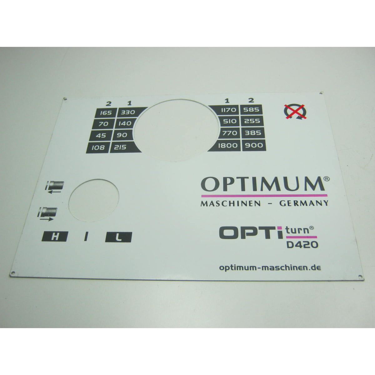 OPTIMUM Label D420x1000 SM-03401160L01
