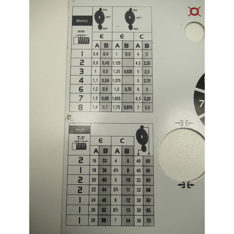 OPTIMUM Label Vorschubgetriebe TH4010 SM-03402070L02