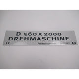 OPTIMUM Label D560x2000  Infoschild SM-03402620L09