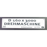 OPTIMUM Label D560x3000  Infoschild SM-03402630L09