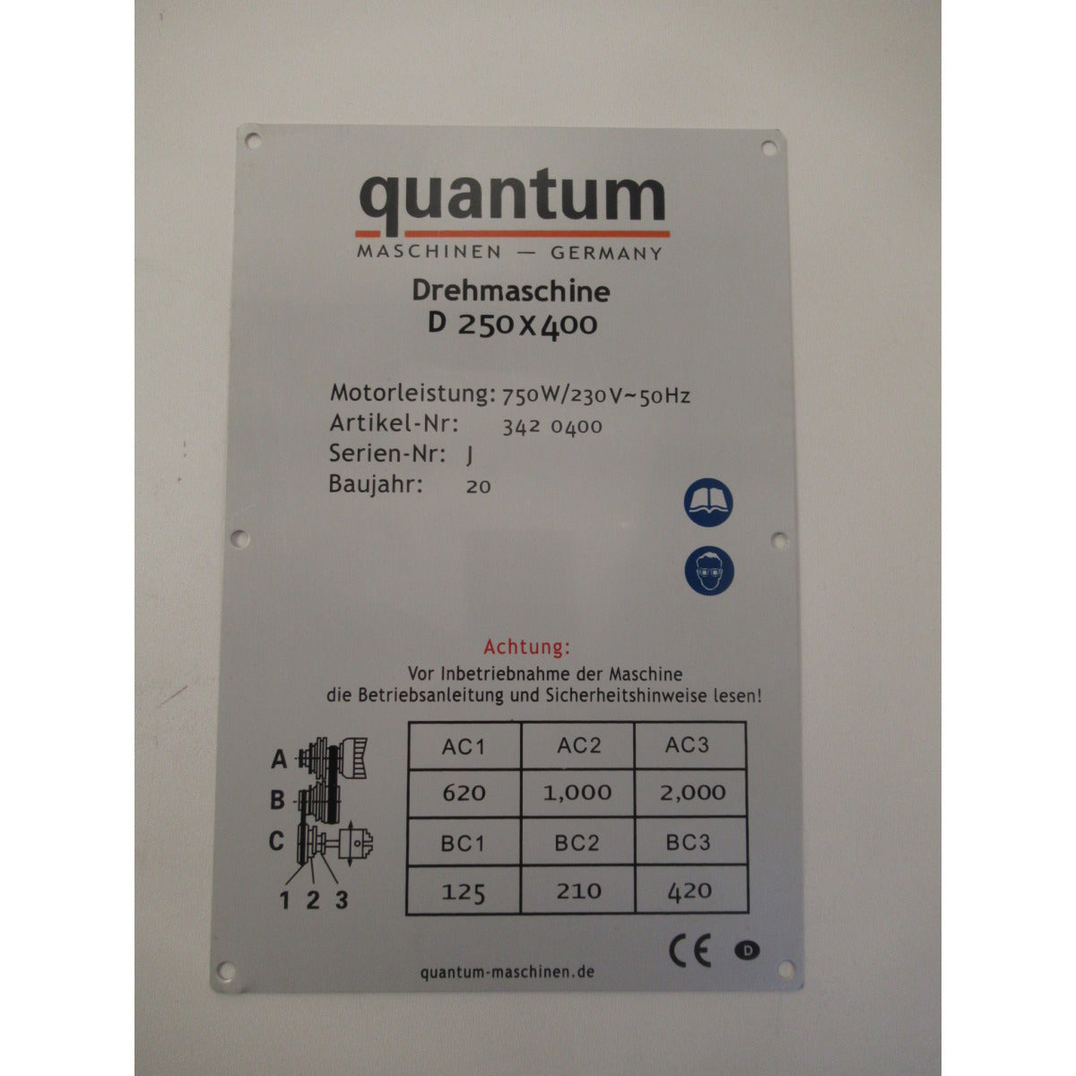 OPTIMUM Label D250x400, Version 2 SM-03420400145
