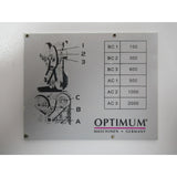OPTIMUM Drehzahlschild TU3008/V (1) SM-03427200L03