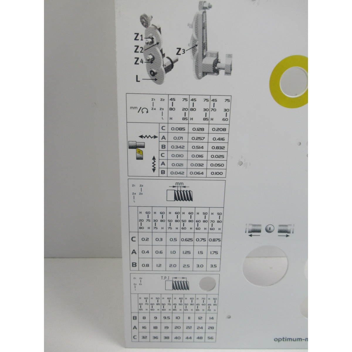 OPTIMUM Label TU3008VB  Hauptlabel – Ausführung 1 SM-03427206L01